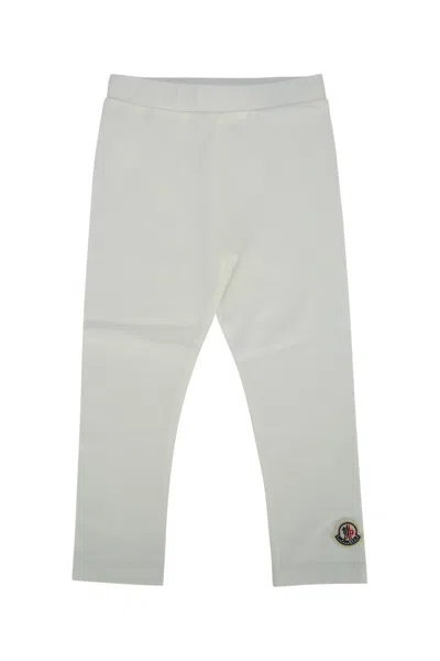 Moncler Genius Moncler Jr Logo-embroidered Leggings In Gray