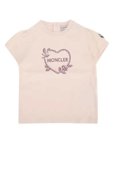 Moncler Genius Moncler Jr Kids Logo T-shirt In Lightpink