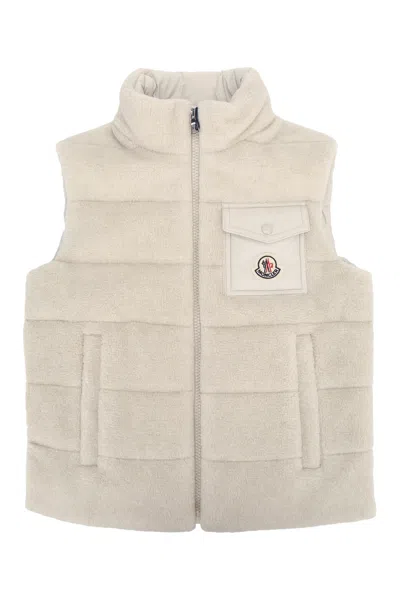 Moncler Genius Moncler Jr Kids Merek Vest In Gold