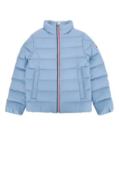 Moncler Genius Moncler Jr Kids Mini Ciano Mixed-fibre Serapio Jacket In Blue