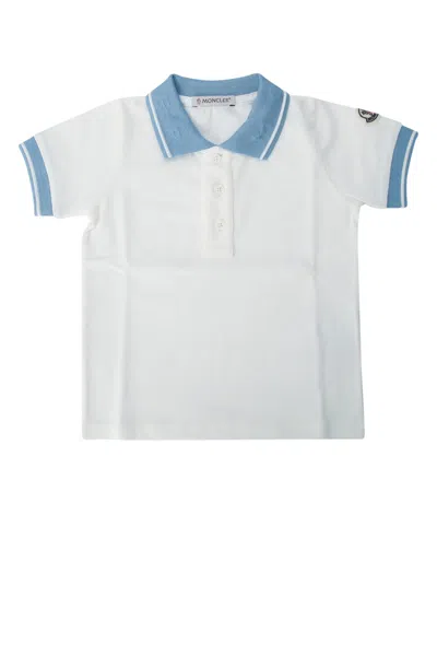 Moncler Genius Moncler Jr Kids Mini Cotton Polo Shirt In Cream