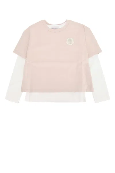 Moncler Genius Moncler Jr Kids Mini Knitwear Outfit Ensemble In Pinkwhite