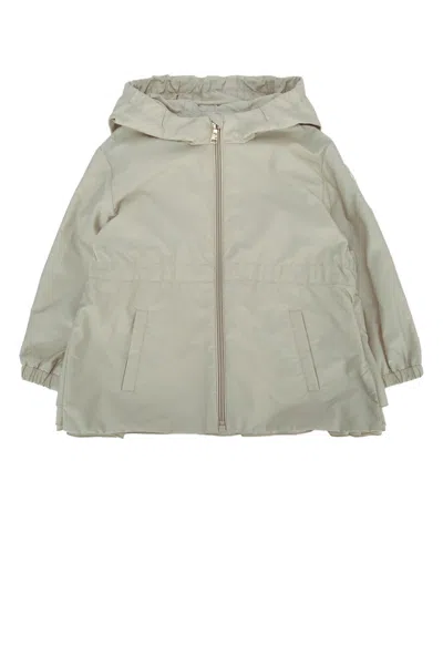 Moncler Genius Moncler Jr Kids Nylon Jacket With Timeless Puffer-style Design In Gray