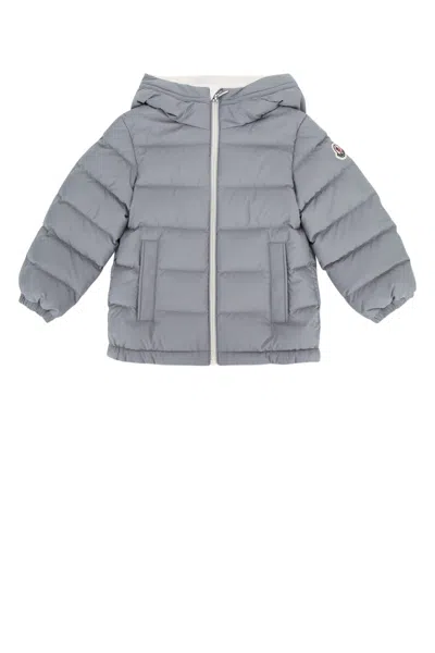 Moncler Genius Moncler Jr Kids Puffer Jacket With Hood And Zip Front In Gray