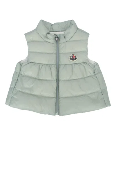 Moncler Genius Moncler Jr Kids Quilted Vest With Stand Collar In Ice
