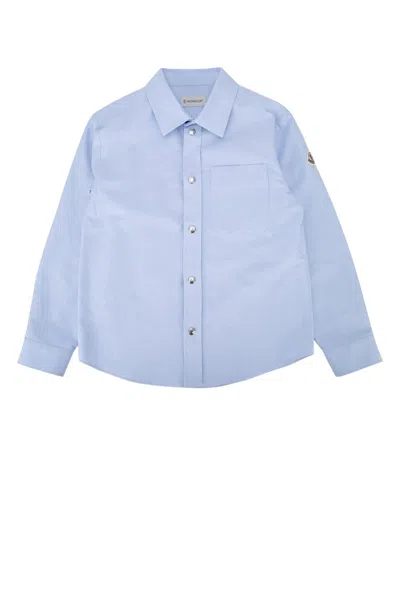 Moncler Genius Moncler Jr Kids Moncler-style Shirt In Blue