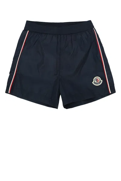 Moncler Genius Moncler Jr Striped Swim Shorts Swim Shorts In Blue