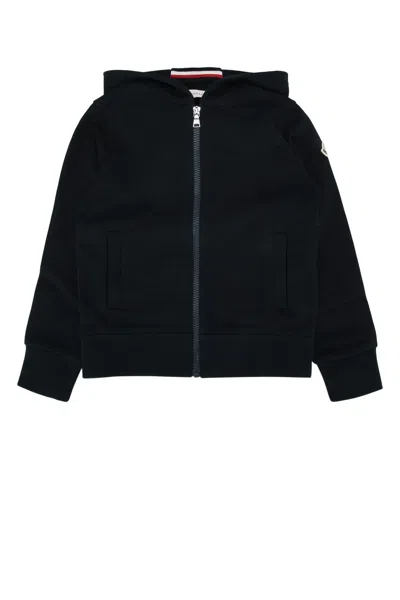 Moncler Genius Moncler Jr Kids Zip-up Cotton Cardigan In Black