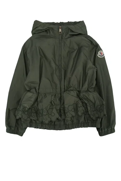 Moncler Genius Moncler Jr Mini Boys Embroidered Nylon Jacket In Militarygreen