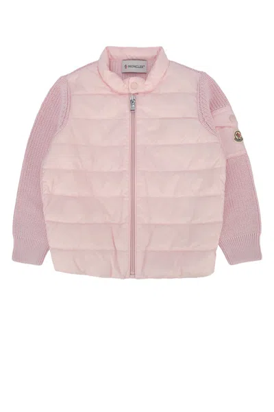 Moncler Genius Moncler Jr Mini Cardigan In Lightpink