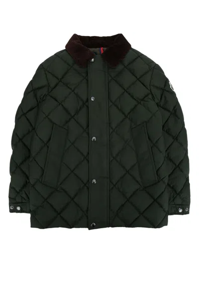 Moncler Genius Moncler Jr Mini Fruzan Short Parka Jacket For Kids In Green