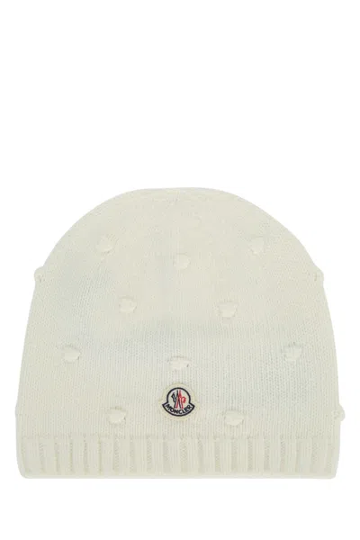 Moncler Genius Moncler Jr Mini Kids Puffer Hat In Cream
