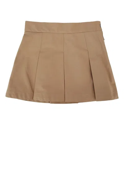 Moncler Genius Moncler Jr Moncler Kids Quilted Skirt In Brown