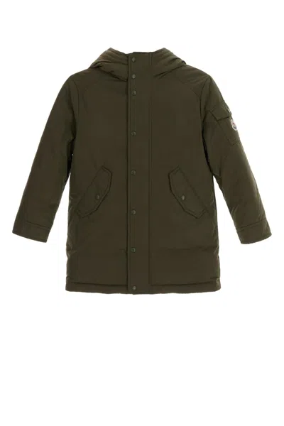 Moncler Genius Moncler Jr Nahan Long Parka Jacket For Kids In Militarygreen