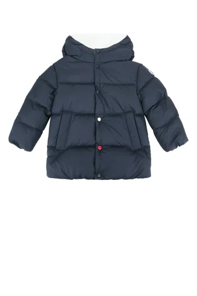 Moncler Genius Moncler Jr Romain Short Parka Jacket For Kids In Navyblue