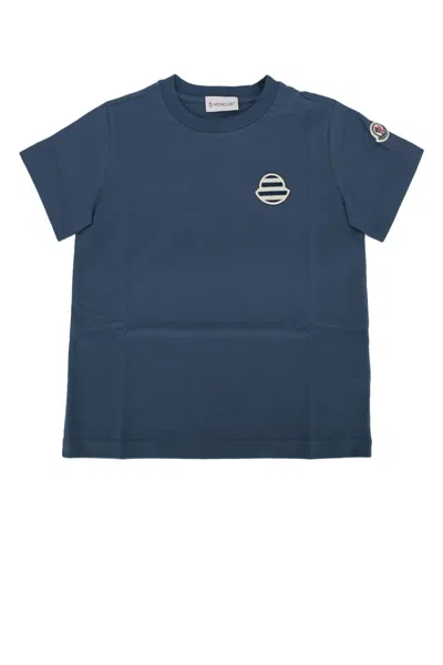 Moncler Genius Moncler Jr Ss T-shirt In Blue