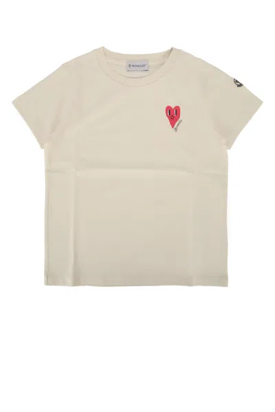Moncler Genius Moncler Jr Ss T-shirt In Neutral