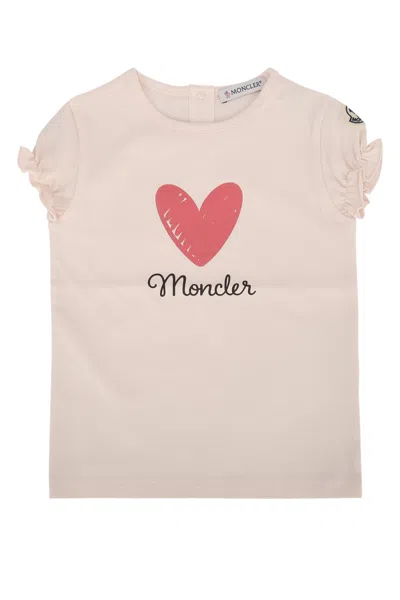 Moncler Genius Moncler Jr Ss T-shirt In Pink