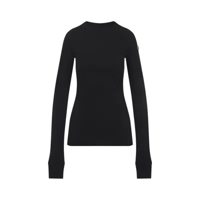 Moncler Genius Moncler Rick Owens Black Cotton Sweater