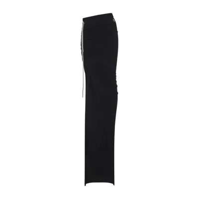 Moncler Genius Moncler Rick Owens Cotton Long Skirt In Black