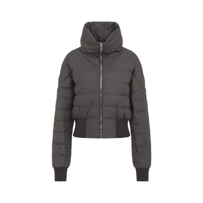 Moncler Genius Moncler Rick Owens Dark Dust Cropped Jacket In Brown