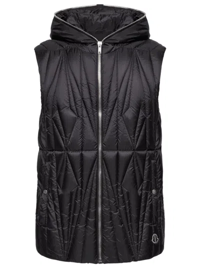 Moncler Genius Moncler + Rick Owens Geocamo Flight Gilet In Black