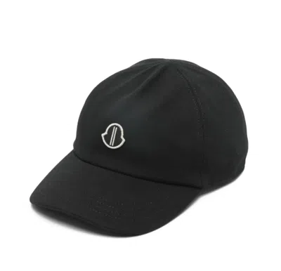 Moncler Genius Moncler Rick Owens Black Baseball Hat In Pink