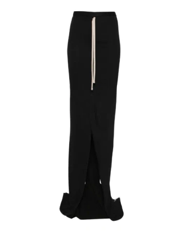 Moncler Genius Moncler + Rick Owens Adjustable Skirt L109 N8 H0000289 Ahd In Black