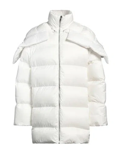 Moncler Genius Moncler + Rick Owens Man Puffer Off White Size 3 Polyester, Acrylic, Virgin Wool, Elastane