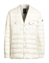 Moncler Genius White Down Jacket With Logo Patch On The Sleeve And Snap Buttons In Tech Fabric Man In White