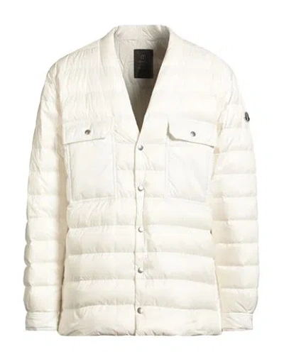 MONCLER GENIUS MONCLER + RICK OWENS MAN PUFFER WHITE SIZE 3 POLYESTER