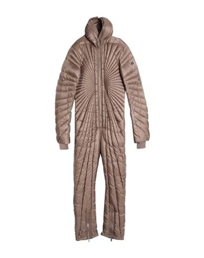 Moncler Genius Moncler + Rick Owens Man Snow Wear Taupe Size M Polyester In Gray