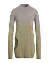 Moncler Genius Moncler + Rick Owens Man Turtleneck Military Green Size S Cashmere In Grey
