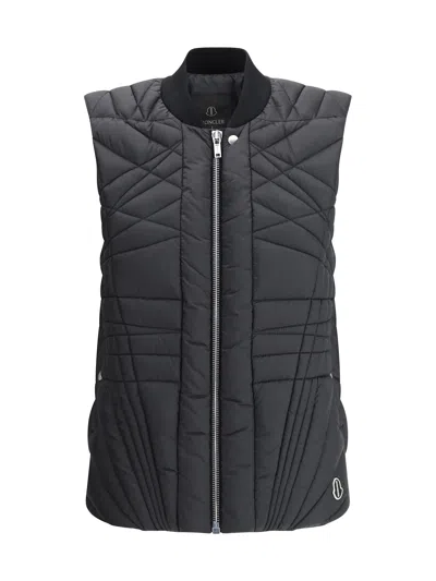 Moncler Genius Moncler + Rick Owens Megapenta Flight Down Vest In Black