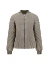 Moncler Genius Moncler + Rick Owens Radiance Flight Jacket In Neutrals