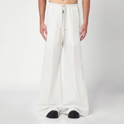 Moncler Genius Wide Bela Trousers In White Cotton Poplin