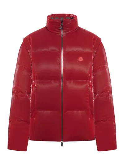 Moncler Genius Moncler X A$ap Rocky Throttle Reversible 2-in-1 Down Jacket In Red