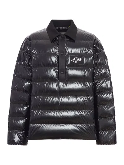 Moncler Genius Moncler X A$ap Rocky Vardar Down Polo Shirt Jacket In Black