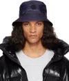 Moncler Genius Moncler X Adidas Originals Reversible Blue & Black Logo Bucket Hat In F97