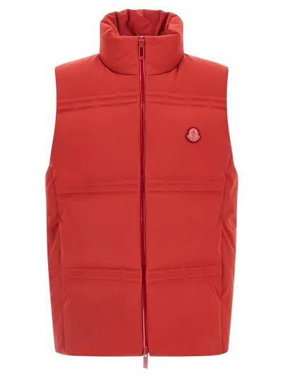 Moncler Genius Sparky 1 Moncler Asap Rocky Sleeveless Down Jacket In Red