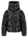 Moncler Genius Black Moncler X Ee72 By Edward Enninful Lothar Hooded Short Down Jacket In Black