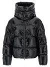 Moncler Genius Black Moncler X Ee72 By Edward Enninful Lothar Hooded Short Down Jacket In Black