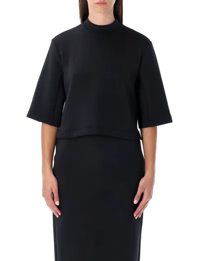 Moncler Genius Moncler X Edward Enninful Neoprene Crew Neck T-shirt In Black