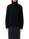 Moncler Genius Moncler X Edward Enninful Oversized Wool Turtleneck Jumper In Black