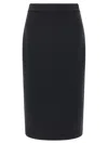 Moncler Genius Black Moncler X Ee72 By Edward Enninful Neoprene Skirt In Black