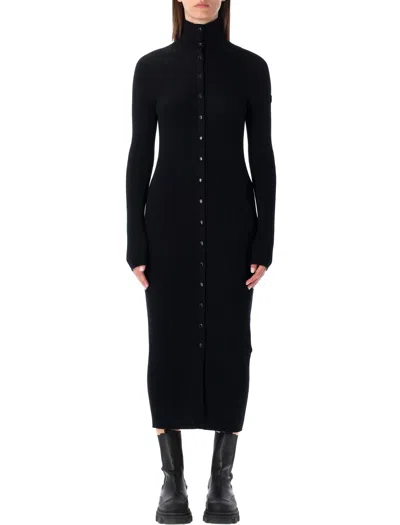 Moncler Genius Moncler X Edward Enninful Wool Maxi Turtleneck Midi Dress In Black