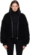 Moncler Genius X Ee72 By Edward Enninful Wool-blend Down Cardigan In Black