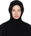 Moncler Genius Moncler X Ee72 Black Wool Balaclava In Black