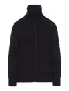Moncler Genius Moncler X Edward Enninful Tricot Turtleneck Sweater Sweaters And Cardigans Black In Black