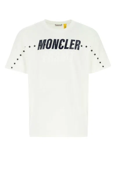 Moncler Genius Moncler X Fragment Hiroshi Fujiwara Logo Printed T-shirt In White